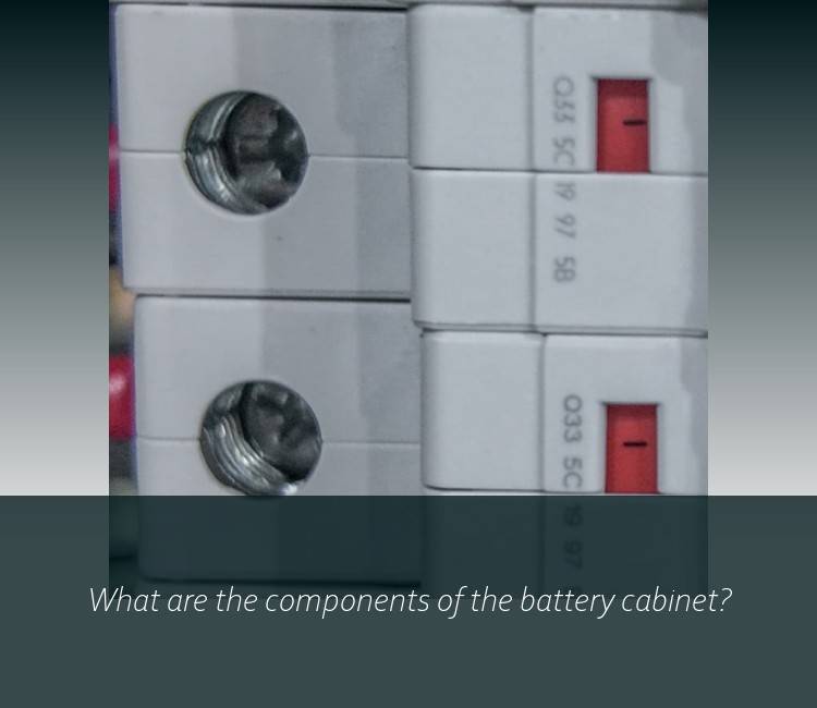 What are the components of the battery cabinet?