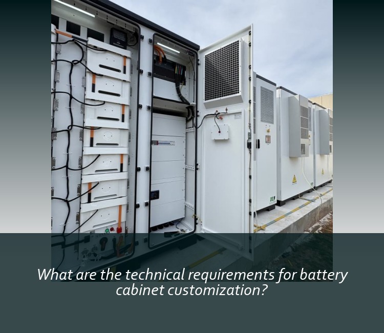 What are the technical requirements for battery cabinet customization?