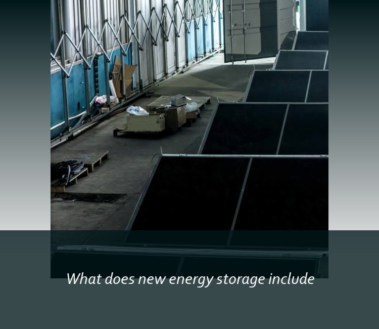 What does new energy storage include