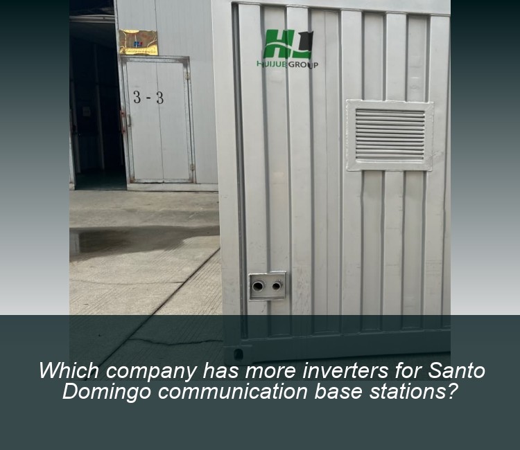 Which company has more inverters for Santo Domingo communication base stations?