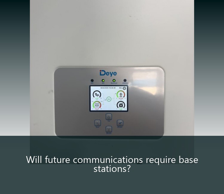Will future communications require base stations?